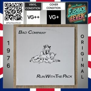 BAD COMPANY•Run With The Pack•1976 US (#SS 8415)•Shelley Products Pressing